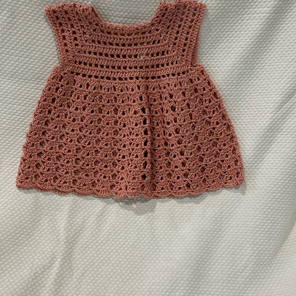 Handmade Crochet Baby Dress